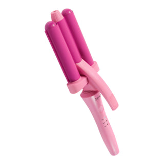 Tourmaline-Infused 25mm Triple Barrel Waver (Double Pink)