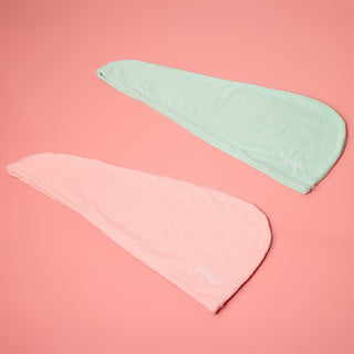 Microfiber Hair Towel (Twin Pack)
