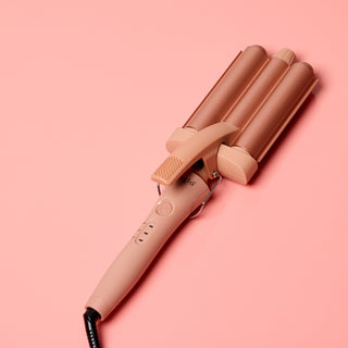 Tourmaline-Infused 25mm Triple Barrel Waver (Double Nude)