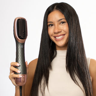 Air Straightening Brush  (Silver/Rose Gold)