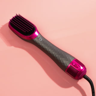 Air Straightening Brush (Silver/Pink)
